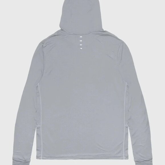 Koup Grey Performance Base Layer Long Sleeve Hoodie - Picture 3 of 3